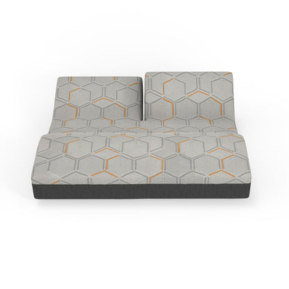 12" Split Head California King Firm Copper Gel Infused, Memory Foam Mattress - White