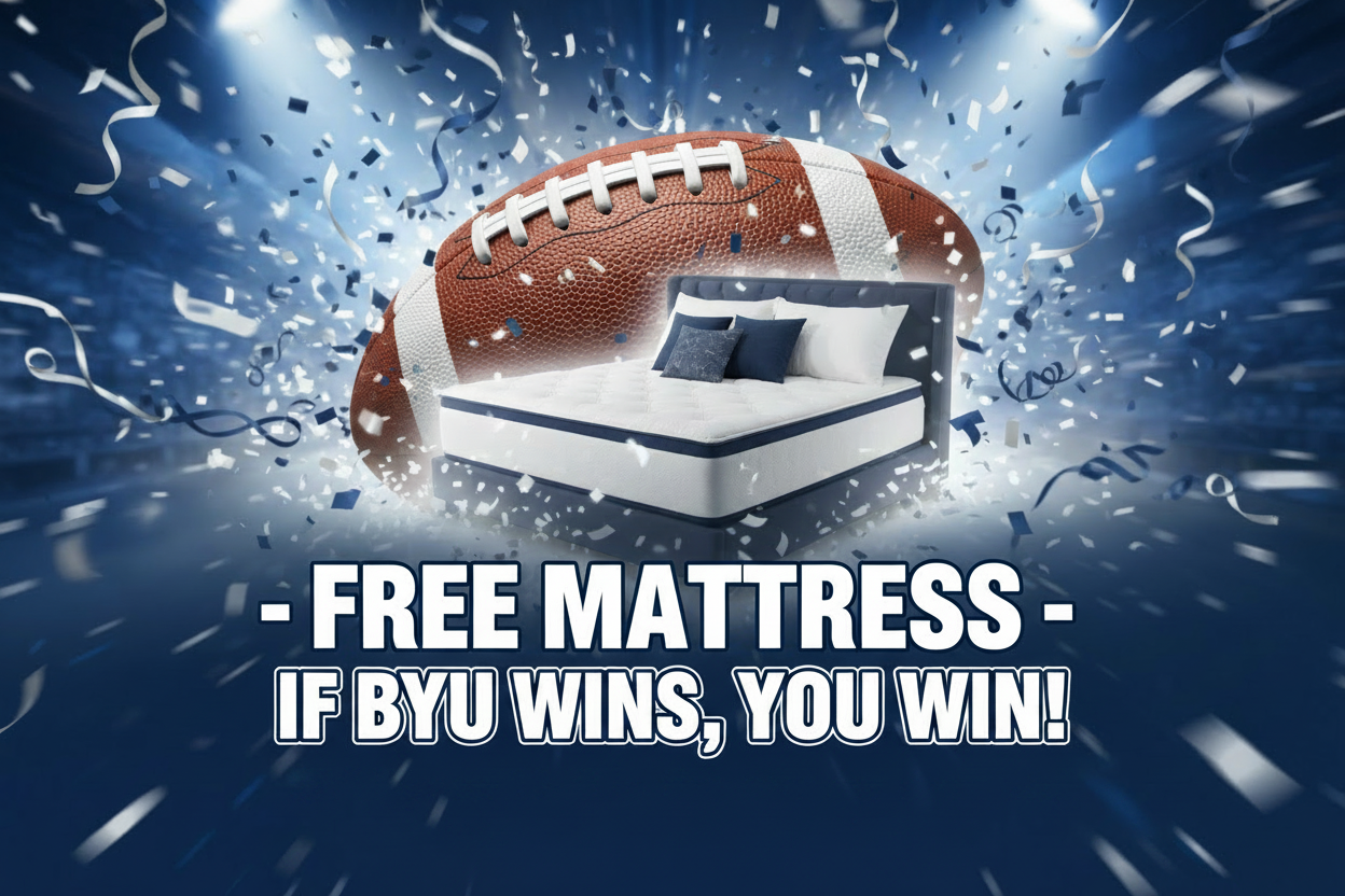 Free Mattress BYU Wins Banner